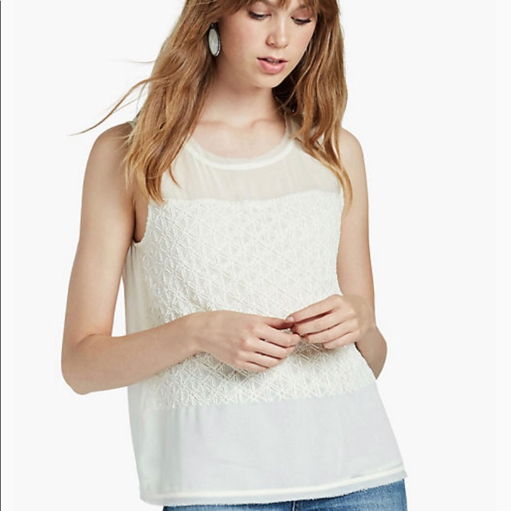 Lucky Brand beaded top XS